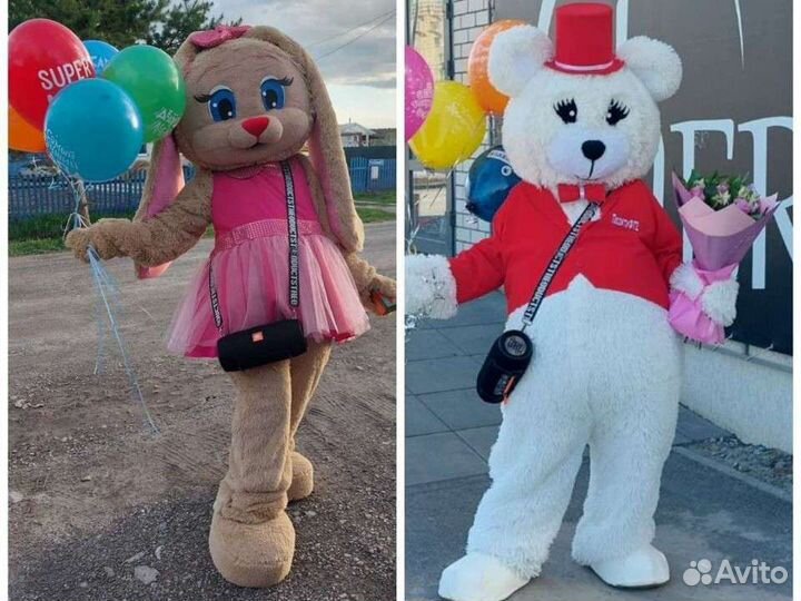 Воздушные шары / Мишка и Зайка / Оформление