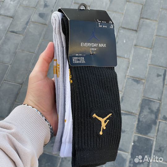 Носки Jordan Everyday Max золотой лого