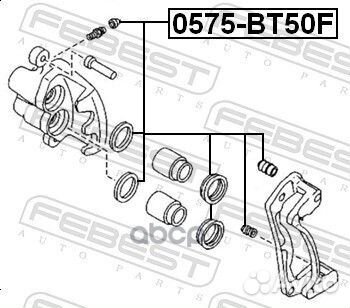Рем. к-кт суппорта ford ranger/mazda BT-50 06-1