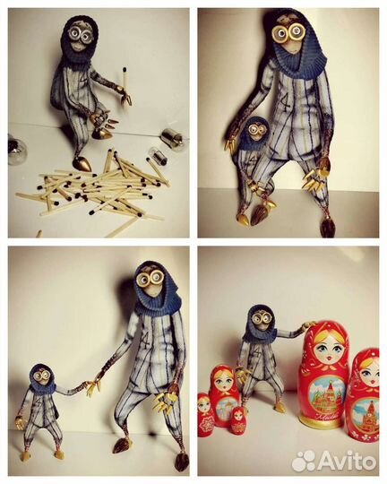 Фигурки персонажи мультфильма девять