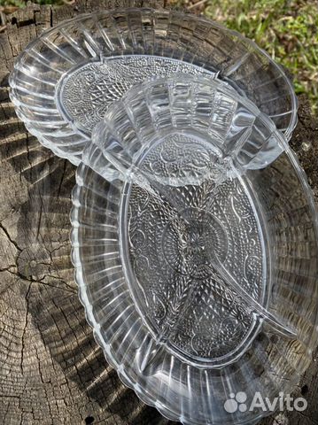 Тарелка для закусок хрустальная