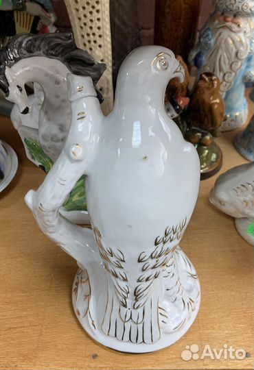 Сокол фарфоровый штоф, завод Хайта