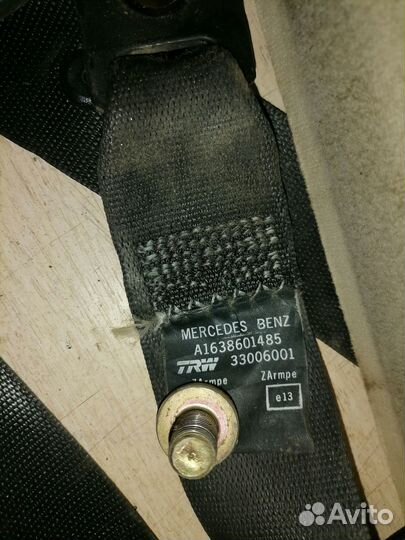 Ремень безопасности передний правый ML320 W163