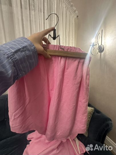 Льняной костюм 2mood (шорты и рубашка )