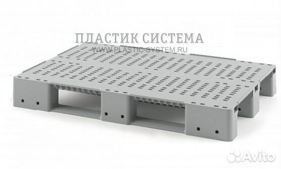 Полимерный паллет 1200х800х150 мм на полозьях