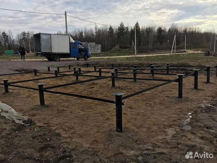 Установка винтовых свай