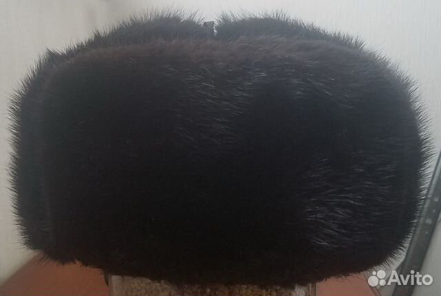 Шапка-ушанка норковая 62 размер