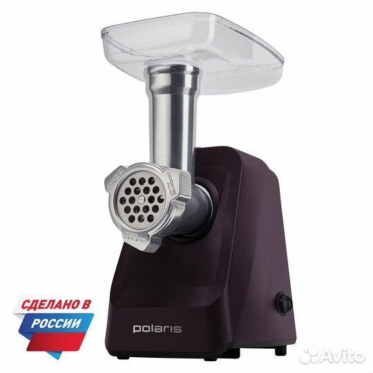 Мясорубка Polaris PMG 1852 RUS, бордовый