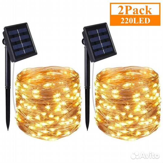 Гирлянда уличная на солнечной батарее