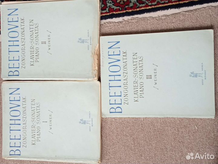 Ноты Бетховен Сонаты в 3т