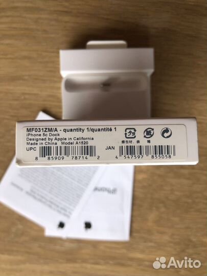 Apple iPhone 5c Dock MF031ZM/A iPod Touch