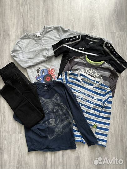 Большой пакет вещей на мальчика 128-140