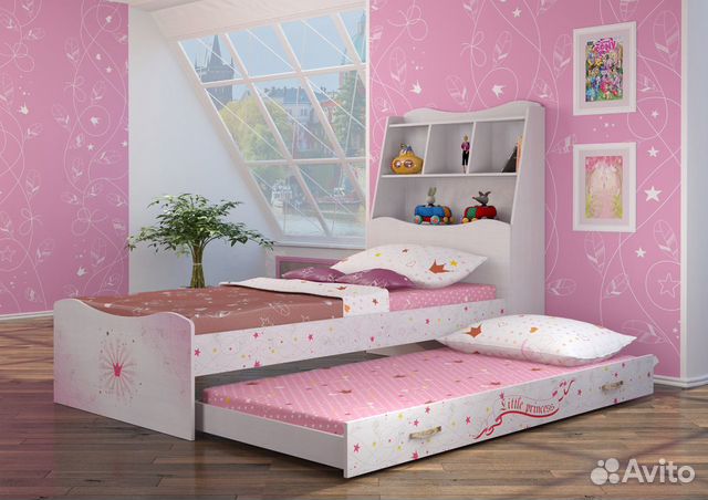Детская кровать с ящиком