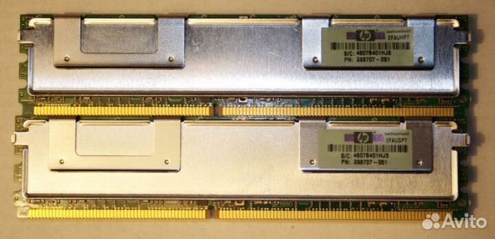 Оперативная память для серверов HP - 0.5 1 и 2Gb