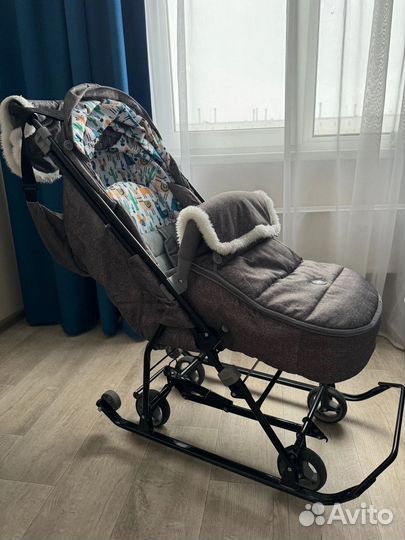 Санки-коляска складная Nika kids