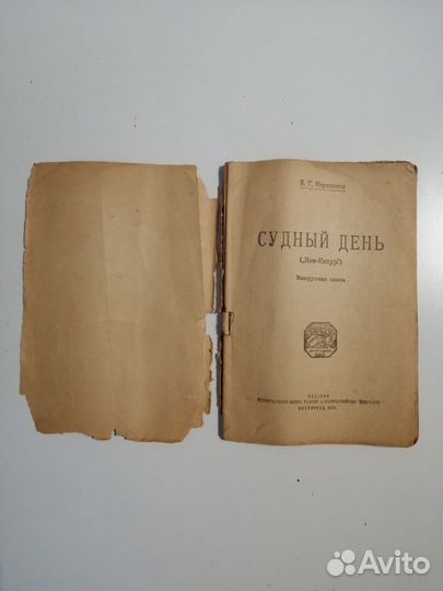Книга 1920 г. Судный день (