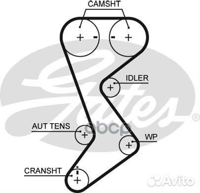 Ремень грм 146зуб,28mm T265 Gates