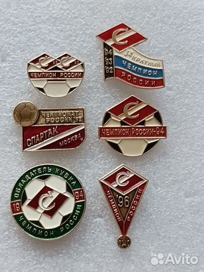 Значки Спартак футбол- хоккей