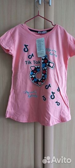 Футболка для девочки розовая