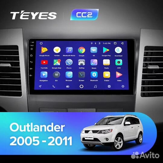 Магнитола Mitsubishi Outlander XL CC2+ 4G DSP