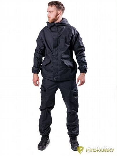 Костюм Горка-3 Гром флис RipStop черный
