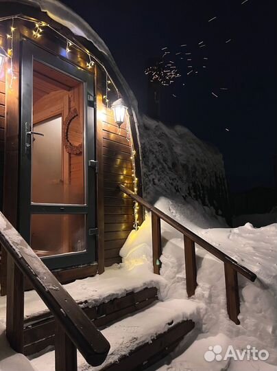 Баня на дровах Wood House43