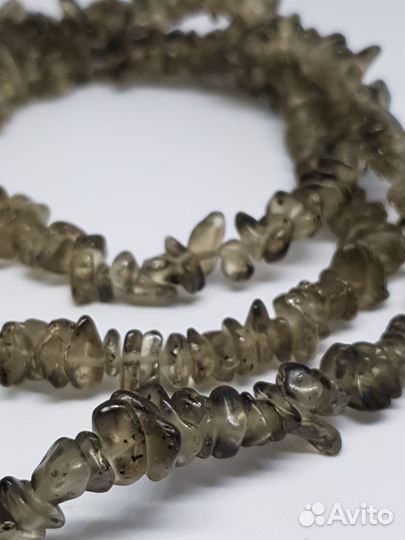 Бусы раухтопаз