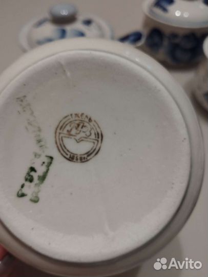 Горшочки для запекания СССР Гжель новые