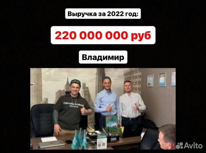 Франшиза с выручкой до 6.000.000 руб