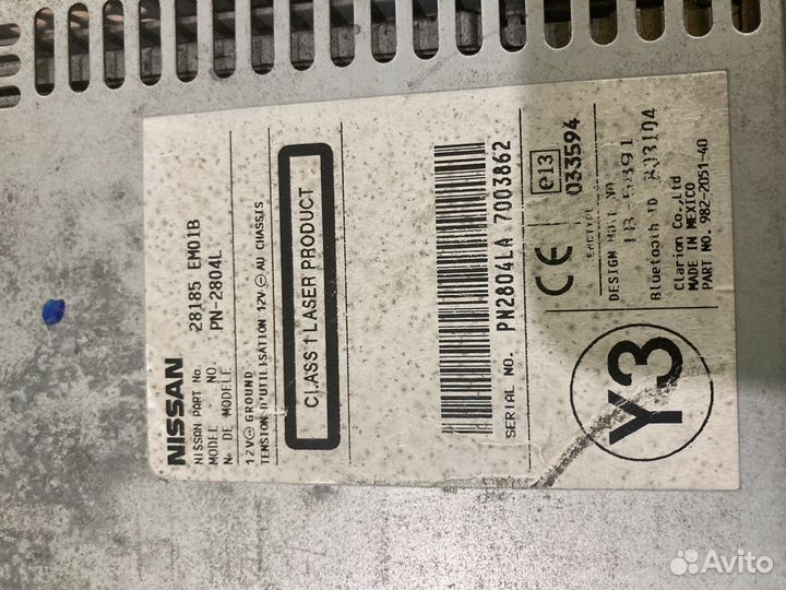 Штатная магнитола nissan tiida c11