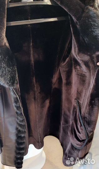 Женская кожаная дубленка 48 50