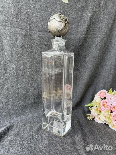 Графин, штоф хрустальный, винтаж Европа