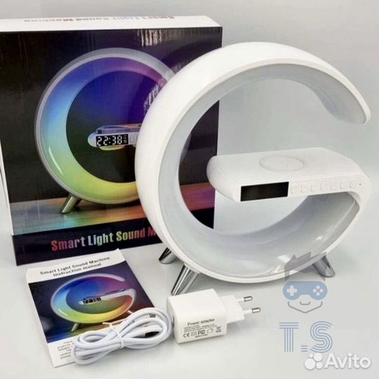 Беспроводная зарядка/bluetooth колонка/часы/лампа