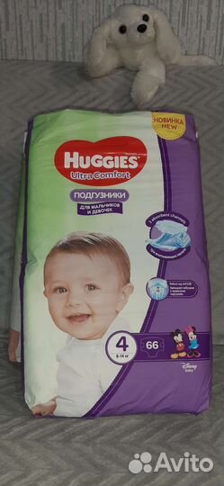 Подгузники Huggies Ultra Comfort р4 66шт