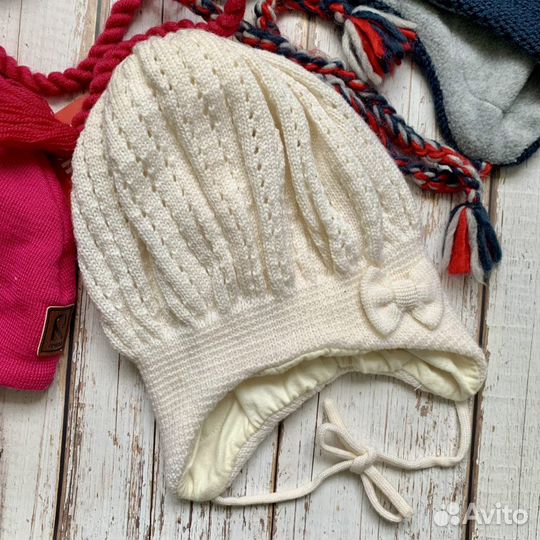 Шапки Рейма зимние шерсть + хлопок флис на выбор