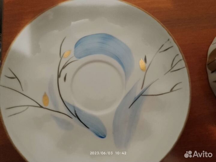 Молочник и чайная пара Дулево