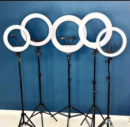 Кольцевая лампа со штативом + доставка