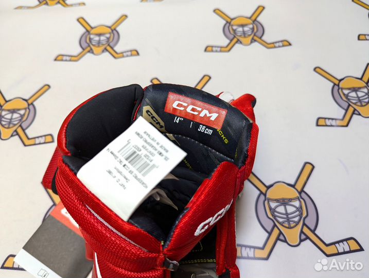 Краги CCM Tacks AS-V Pro хоккейные Sr 14