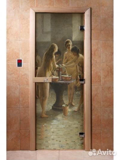 Дверь для сауны DW Фотопечать арт. А071 190х70