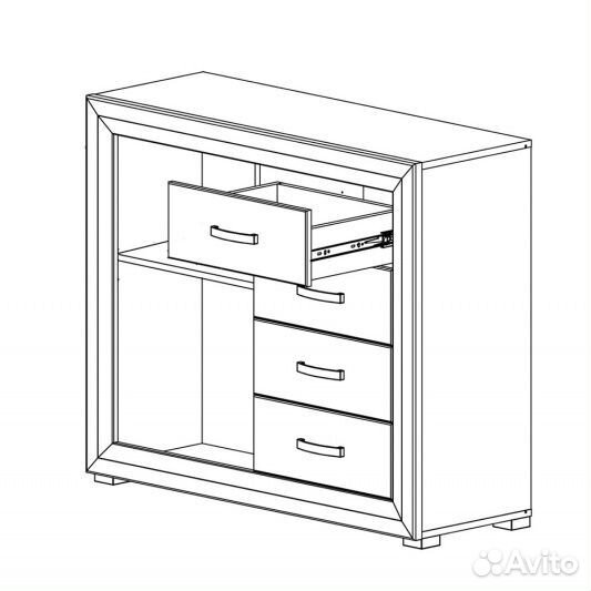 Тумба Мальта B136-KOM1D4S лиственница сибирская