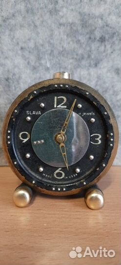 Часы будильник Слава для слепых