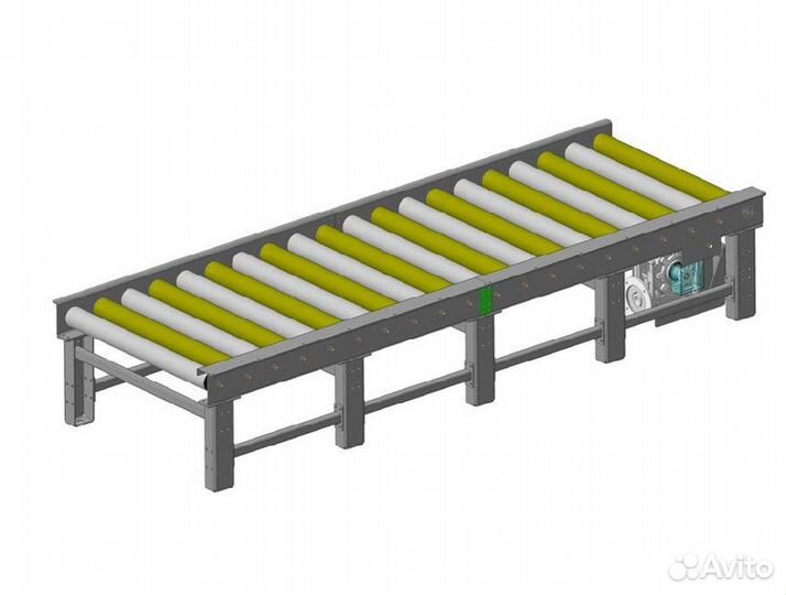 Рольганг 6 метров. Роликовый конвейер