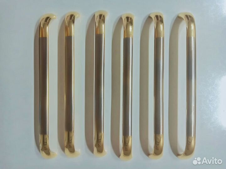 Ручка-скоба мебельная 160 мм золото