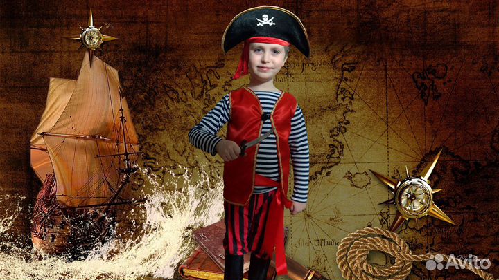 Карнавальный костюм Пирата/Пиратки (все размеры)