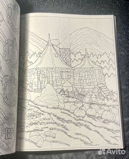 Книга раскраска Гарри Поттер