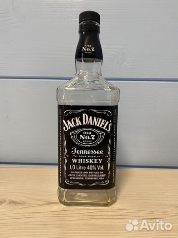 Бутылка из под виски Jack Daniel's 1.0l купить в Москве | Хобби и отдых ...