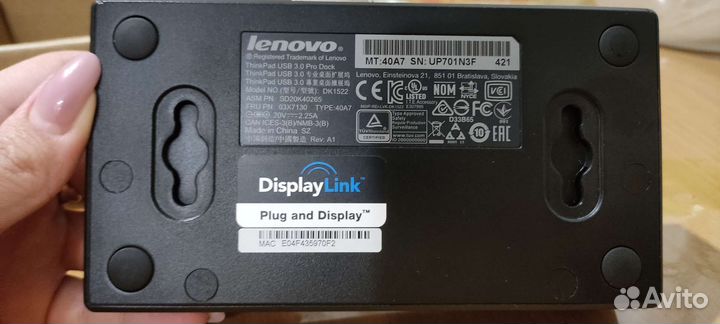 Lenovo ThinkPad USB 3.0 Pro Dock-EU