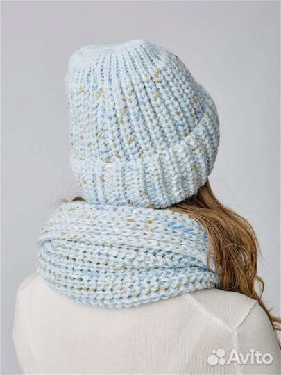 Комплект шапка и снуд
