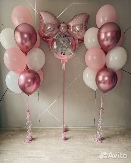 Гелиевые воздушные шары на выписку из роддома