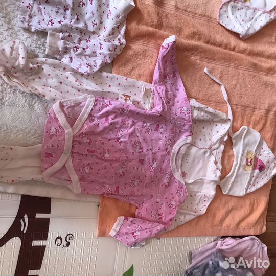 Вещи на девочку с рождения до 3 мес новорожденные